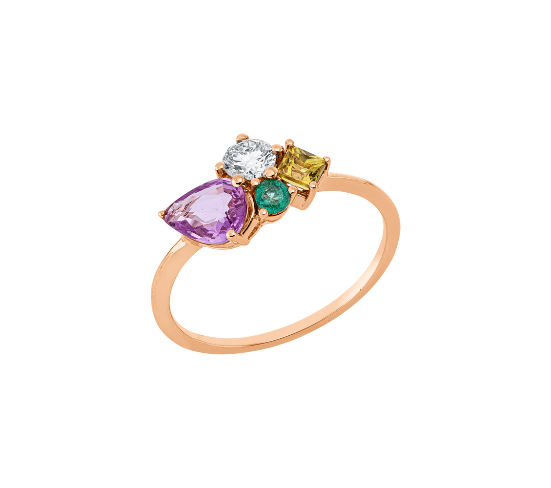 Brogle Classic colored stone ring