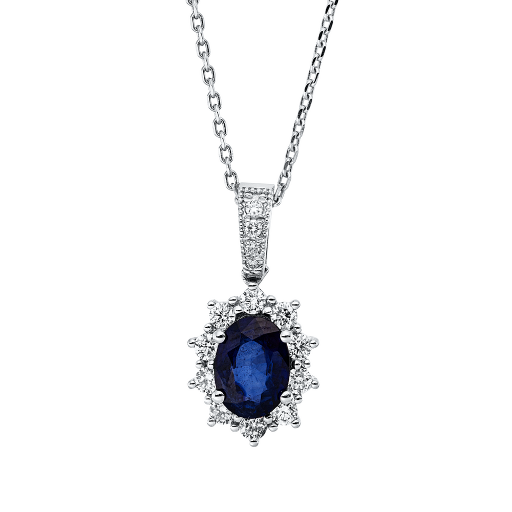 Brogle Classic necklace with sapphire pendant