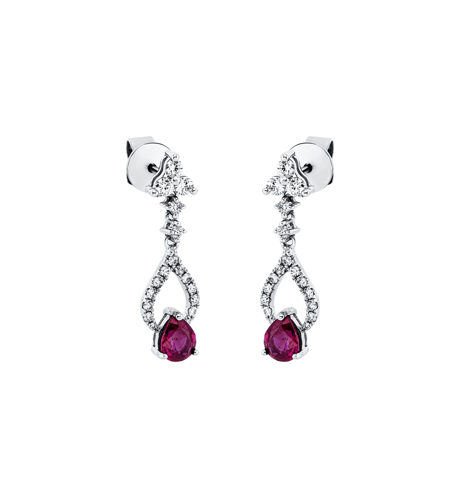 Brogle Classic ruby earrings