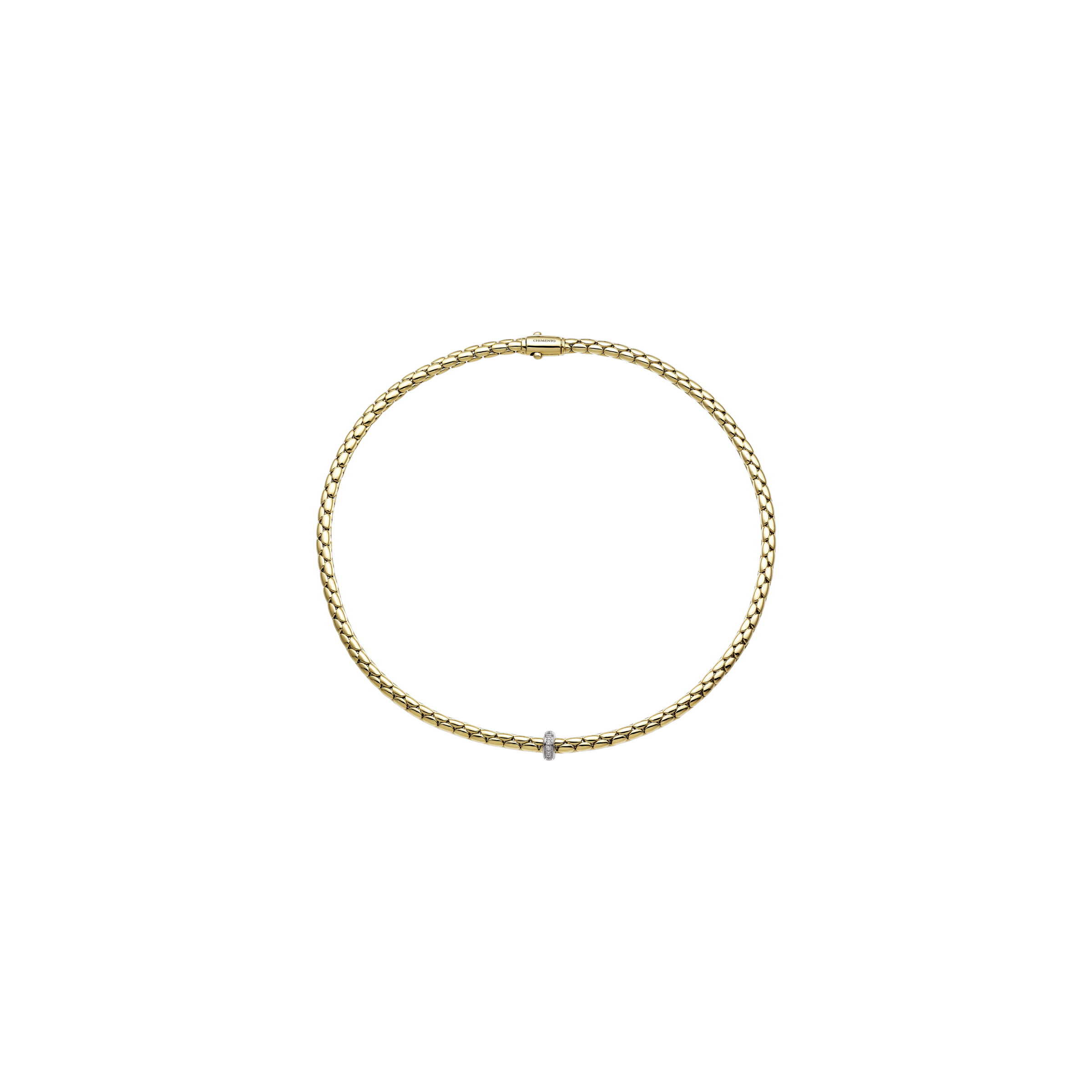 Chimento Stretch Spring Bicolour Flexible Necklace Chimento Stretch Spring Bicolour Flexible Necklace
