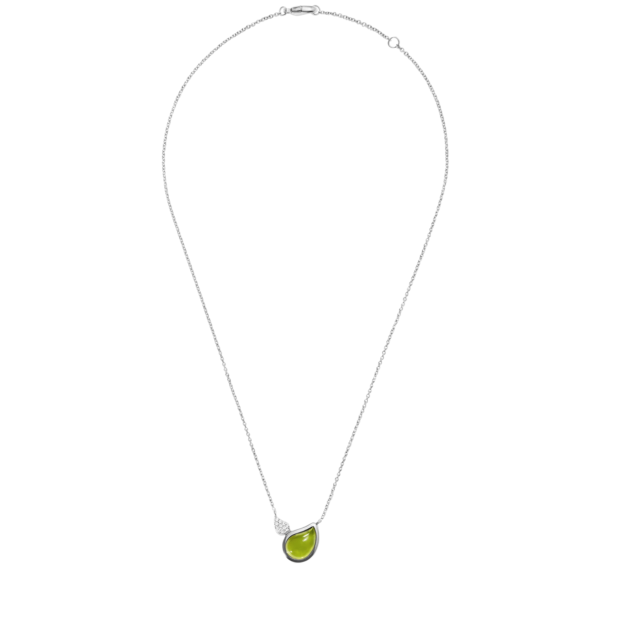 Tamara Comolli Signature Two Drops Peridot Halskette mit Anhänger Tamara Comolli Signature Two Drops Peridot Halskette mit Anhänger