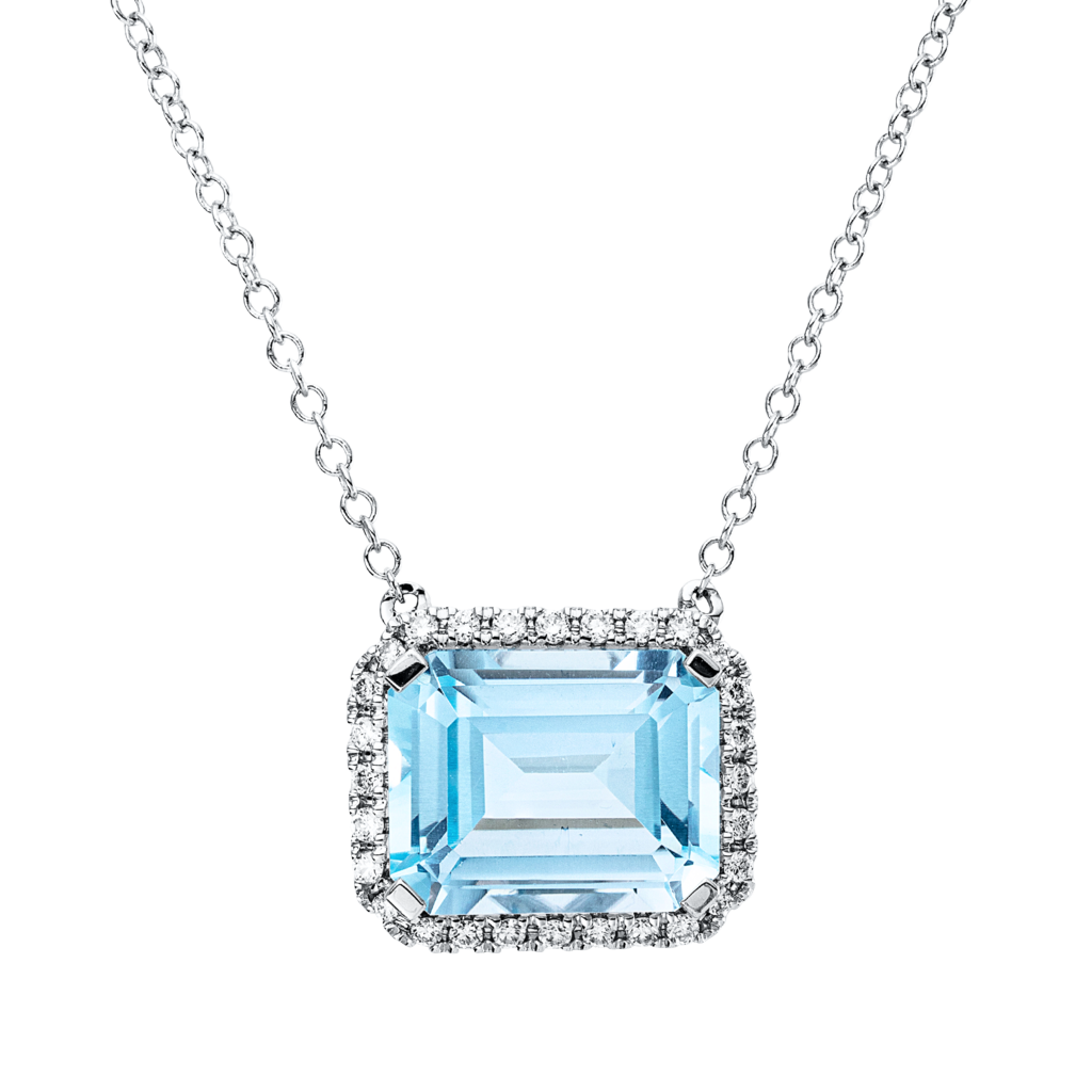 Brogle Classic necklace with sky topaz pendant