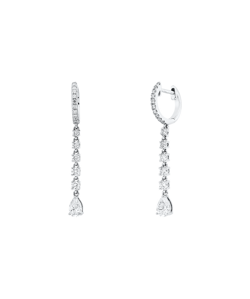 Brogle Selection diamond hoop earrings Brogle Selection diamond hoop earrings