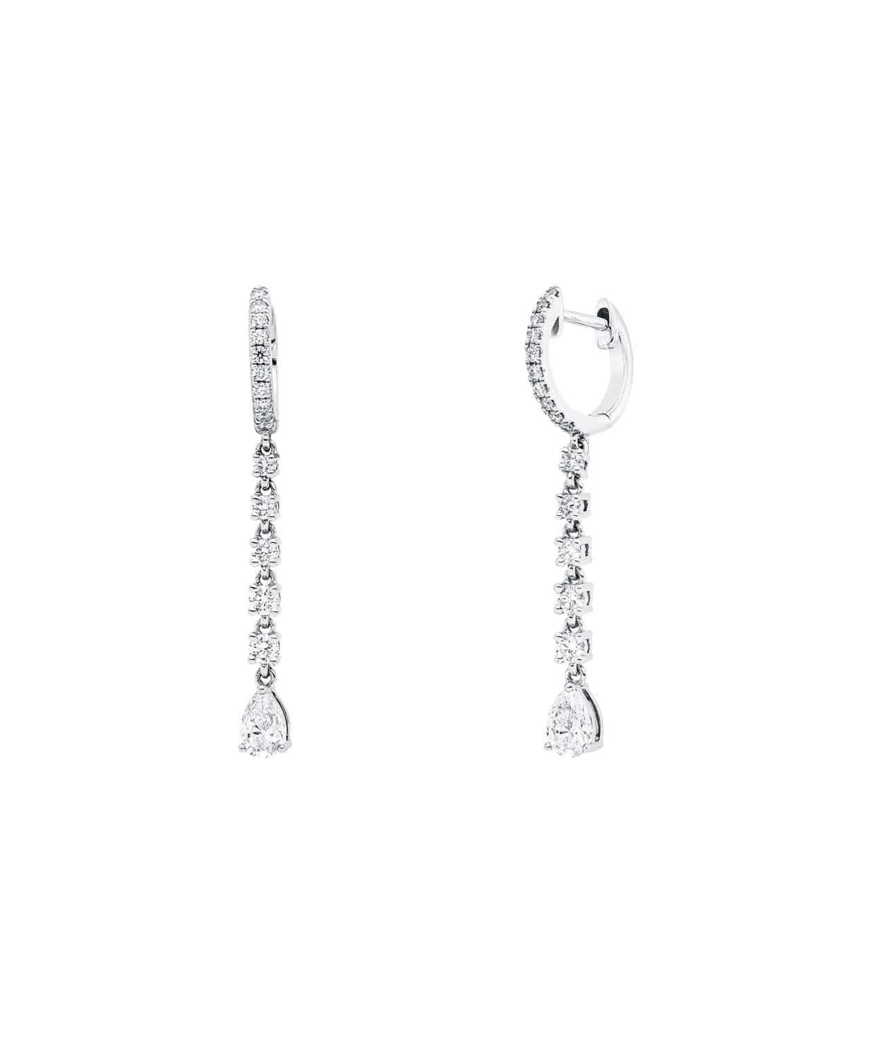 Brogle Selection diamond hoop earrings Brogle Selection diamond hoop earrings