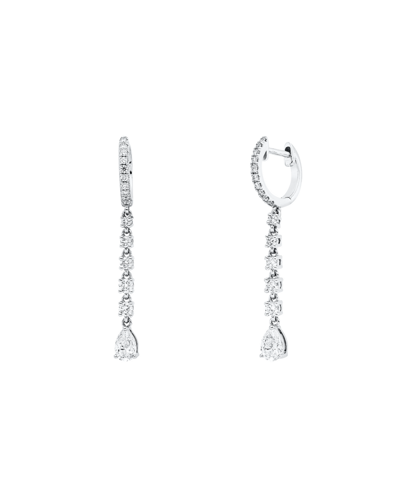 Brogle Selection diamond hoop earrings Brogle Selection diamond hoop earrings
