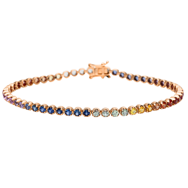 Brogle Classic sapphire bracelet Rainbow Brogle Classic sapphire bracelet Rainbow