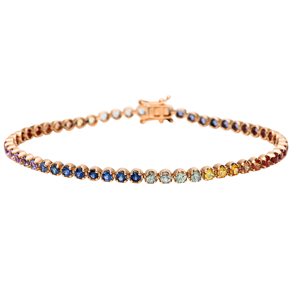 Brogle Classic sapphire bracelet Rainbow Brogle Classic sapphire bracelet Rainbow