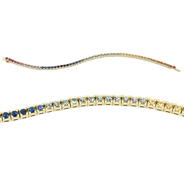 Brogle Selection sapphire bracelet Rainbow Brogle Selection sapphire bracelet Rainbow
