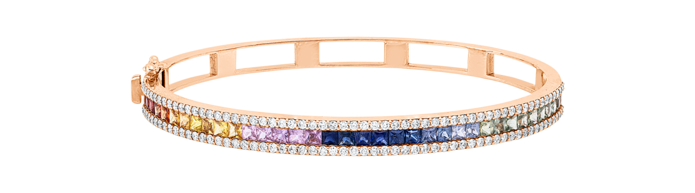 Brogle Selection Saphirarmreif Rainbow