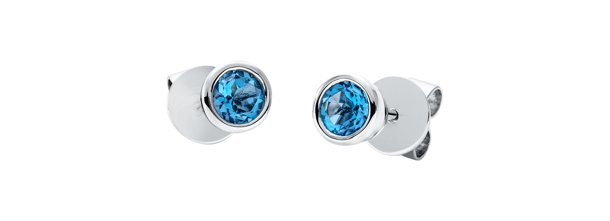Brogle Classic topaz stud earrings