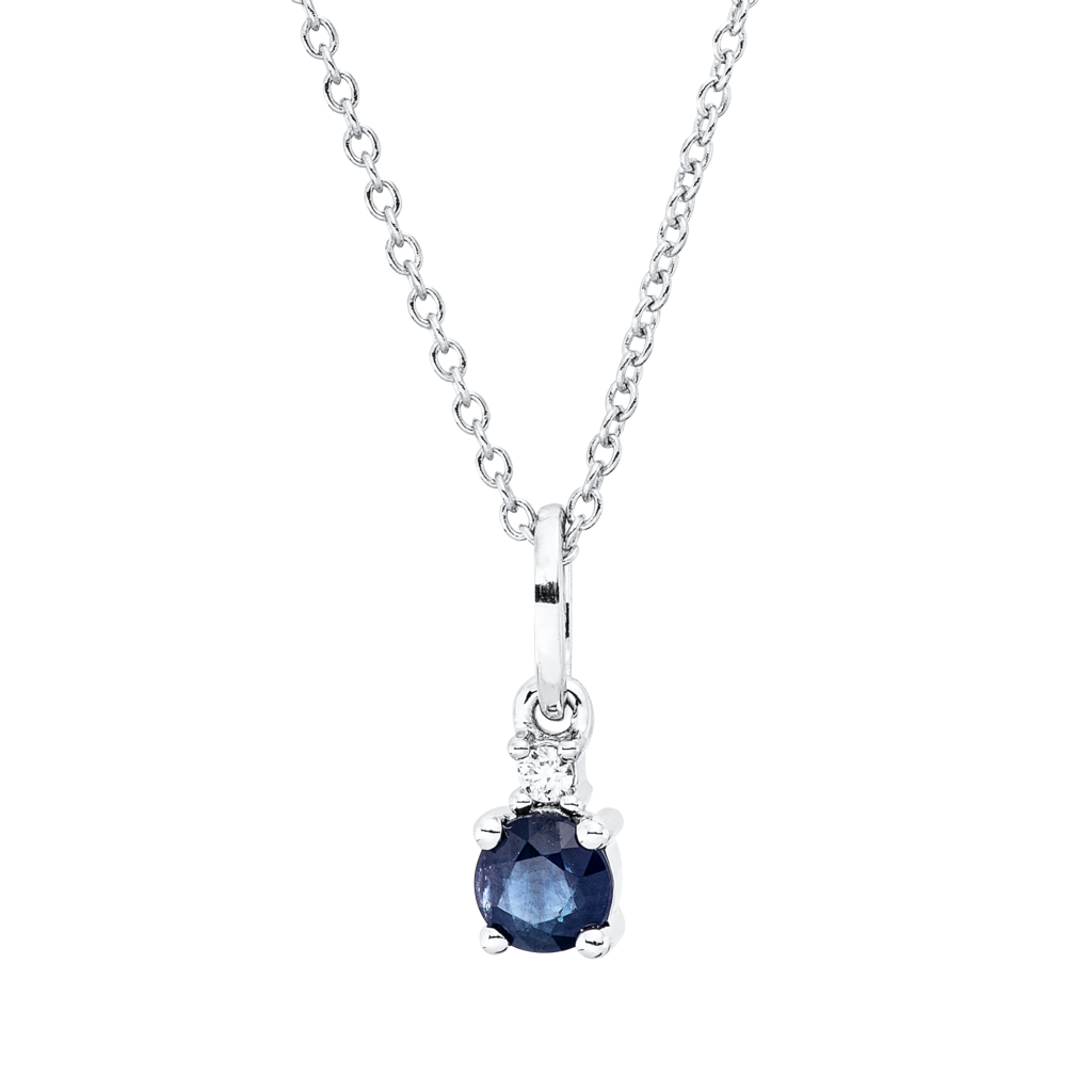 Brogle Classic Kette mit Saphiranhänger