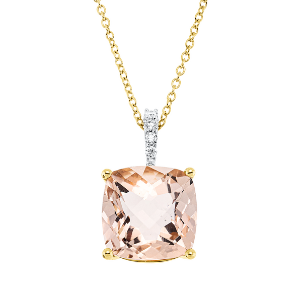 Brogle Classic necklace with morganite pendant