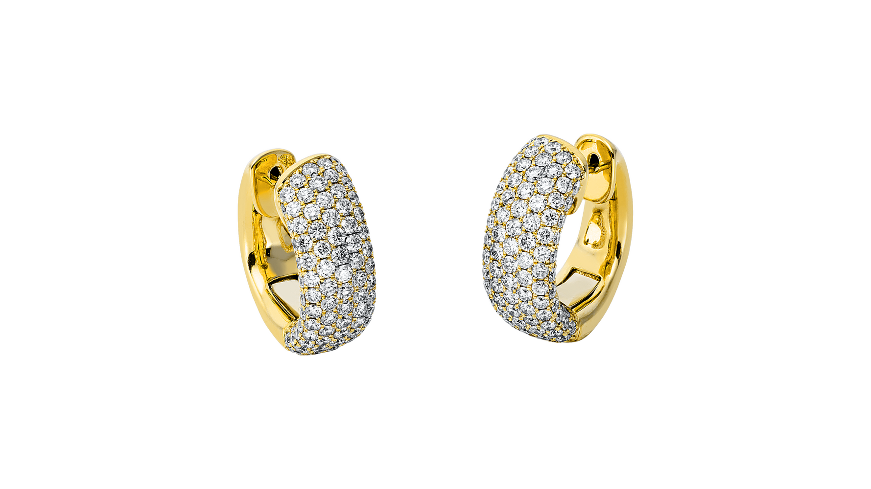 Brogle Selection diamond hoop earrings Brogle Selection diamond hoop earrings