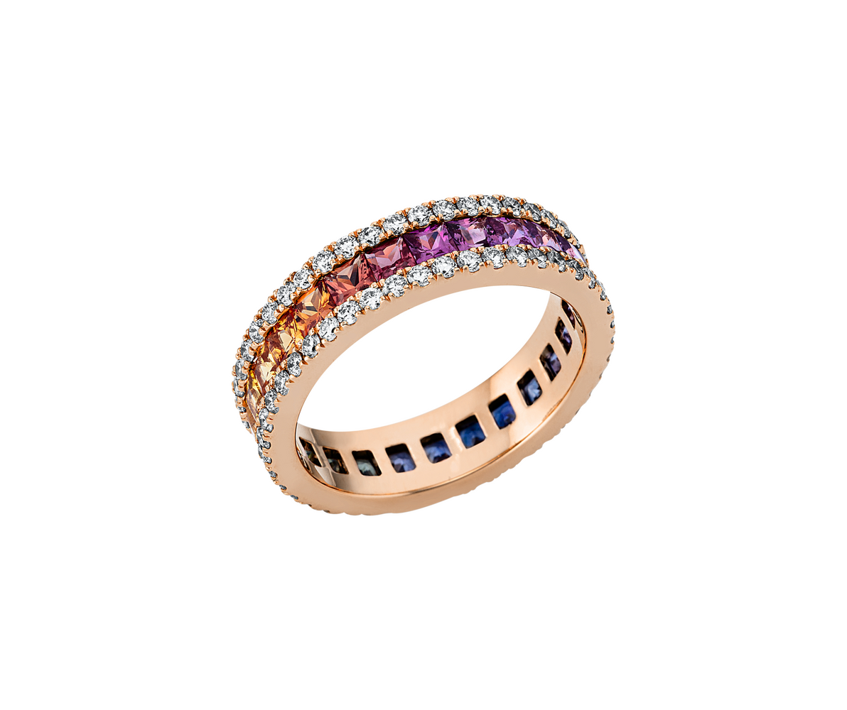 Brogle Selection sapphire ring Rainbow Brogle Selection sapphire ring Rainbow
