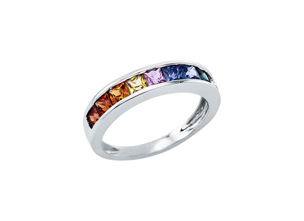 Brogle Selection Rainbow sapphire ring