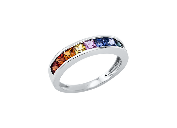 Brogle Selection Rainbow sapphire ring