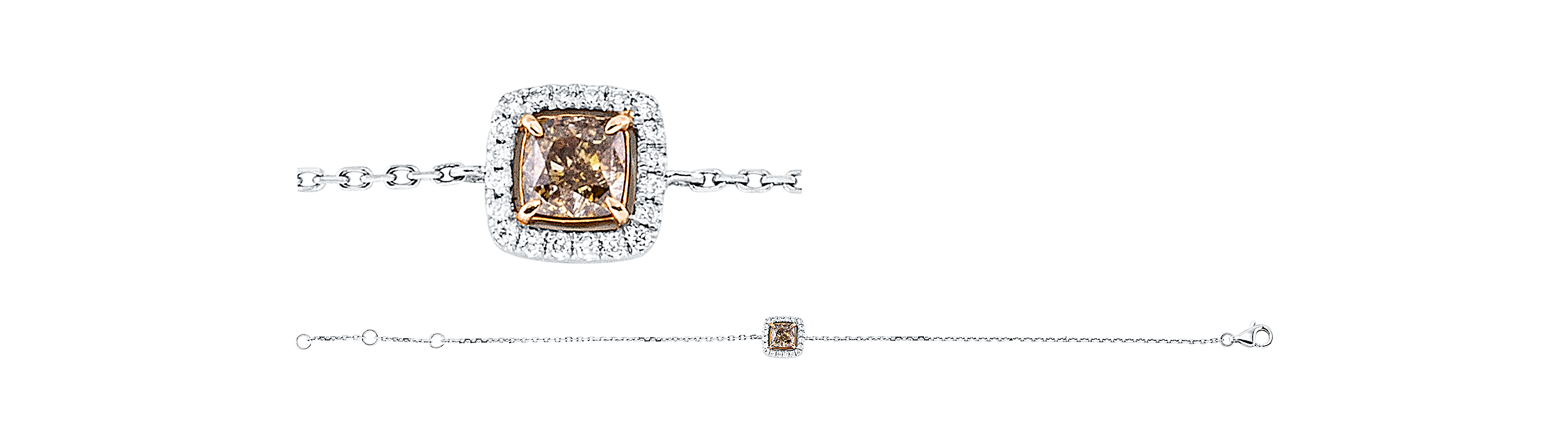 Brogle Classic Bicolor Diamantarmband