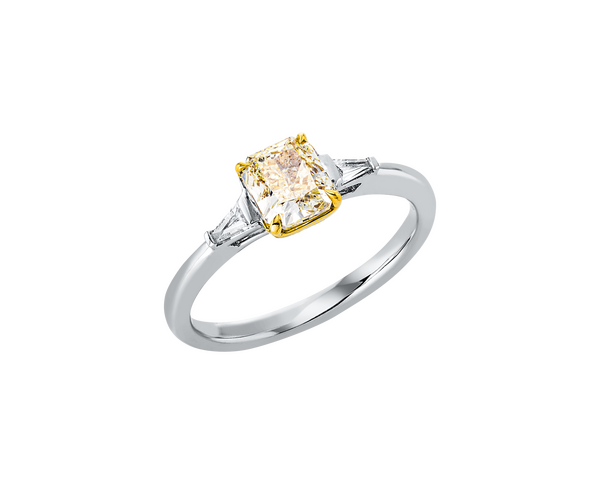 Brogle bicolor solitaire ring Brogle bicolor solitaire ring