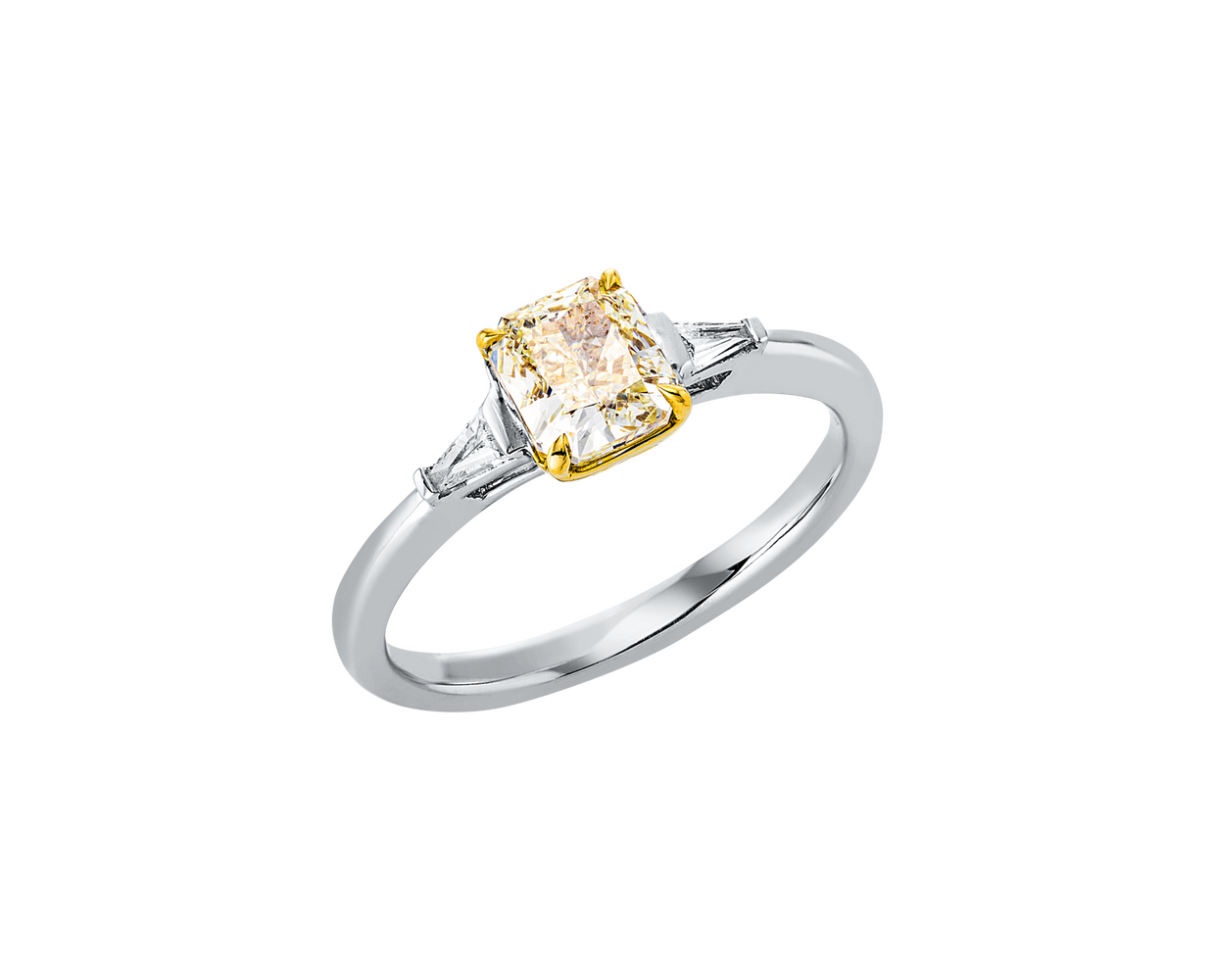Brogle bicolor solitaire ring Brogle bicolor solitaire ring