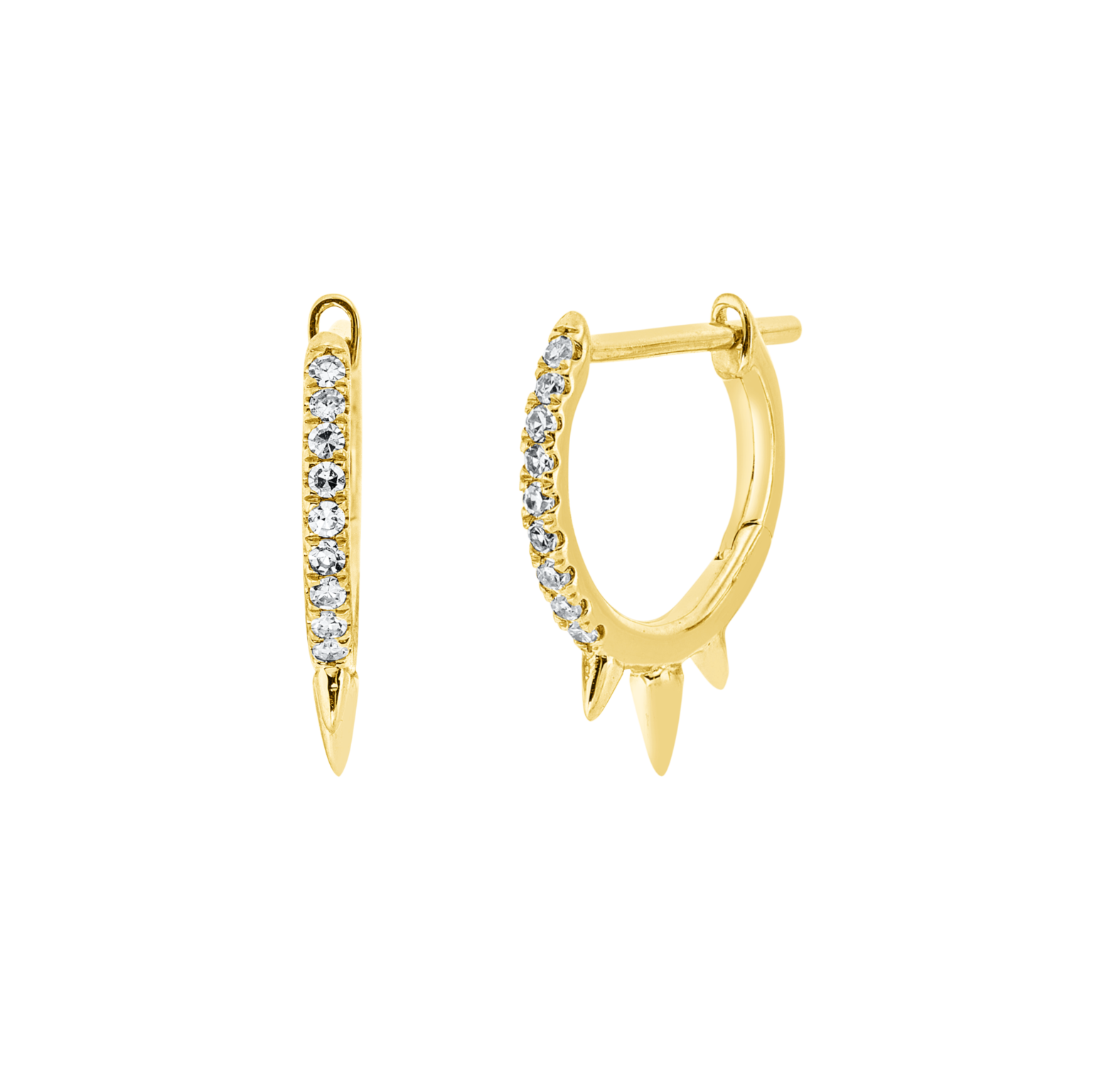 Brogle Classic diamond hoop earrings Brogle Classic diamond hoop earrings