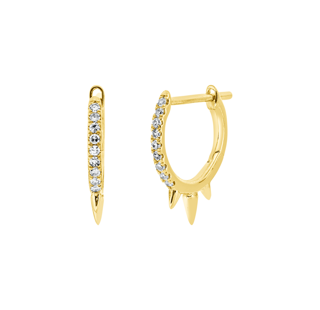Brogle Classic diamond hoop earrings Brogle Classic diamond hoop earrings