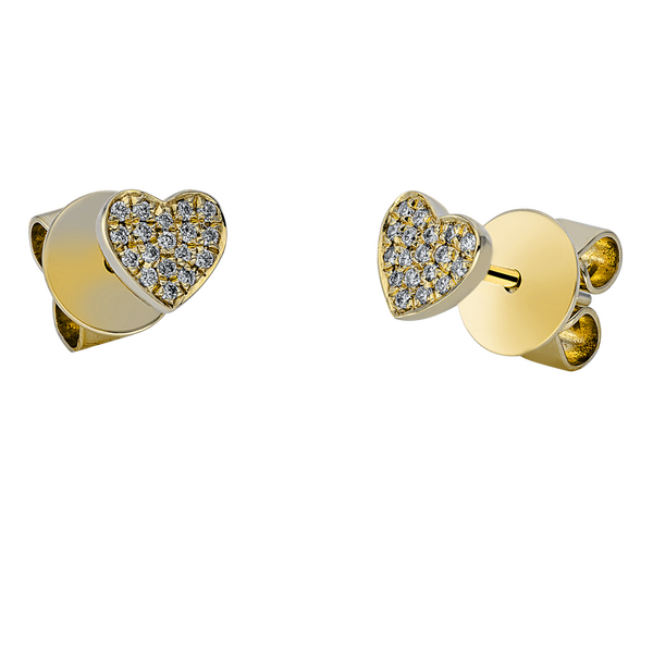 Brogle Selection Spirit heart stud earrings