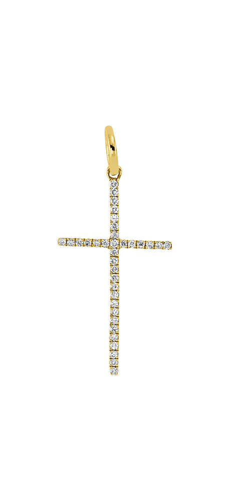 Brogle Classic Kreuzanhänger mit Diamanten