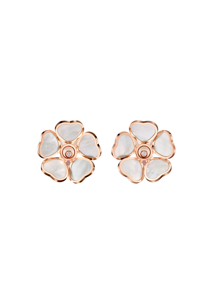 Chopard Happy Hearts Flowers Stud Earrings