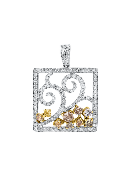 Brogle Classic Bicolor Diamond Pendant