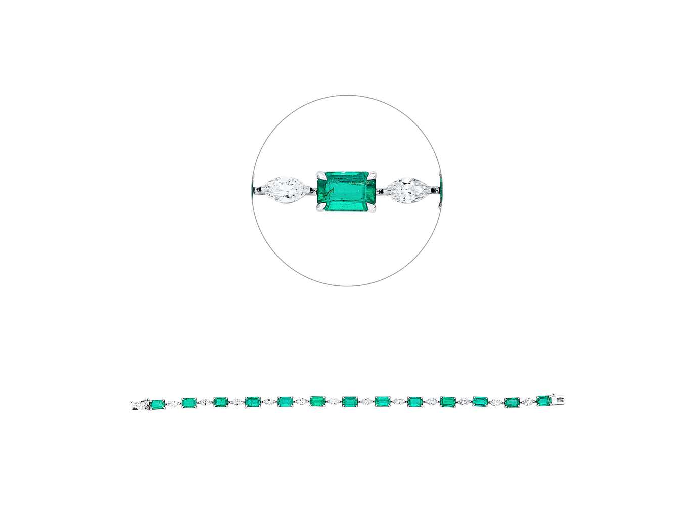 Brogle Selection emerald bracelet