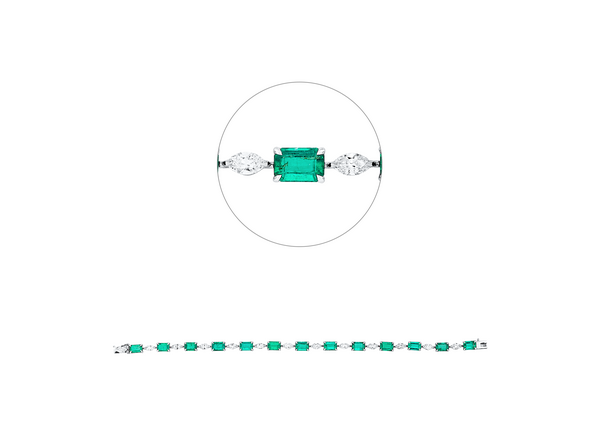 Brogle Selection emerald bracelet Brogle Selection emerald bracelet