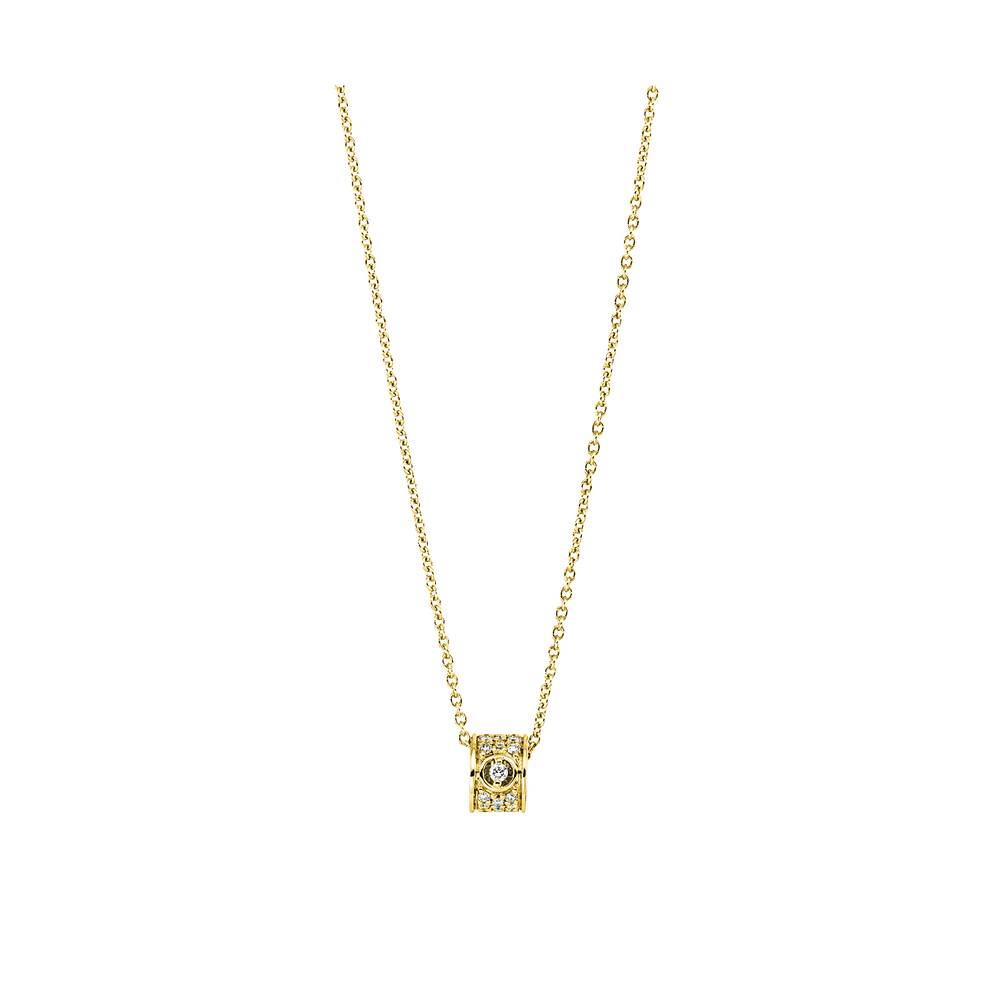 Brogle Selection Casual gold chain with diamond pendant Brogle Selection Casual gold chain with diamond pendant