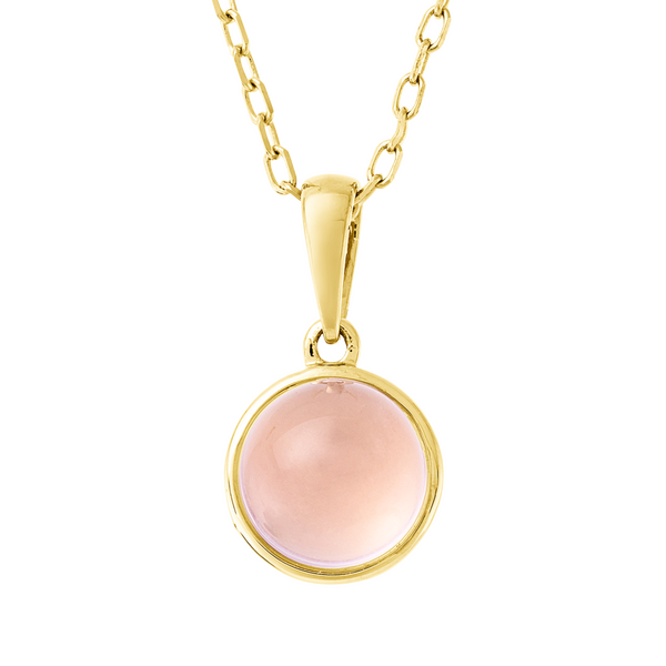 Brogle Classic Kette mit Rosenquarzanhänger