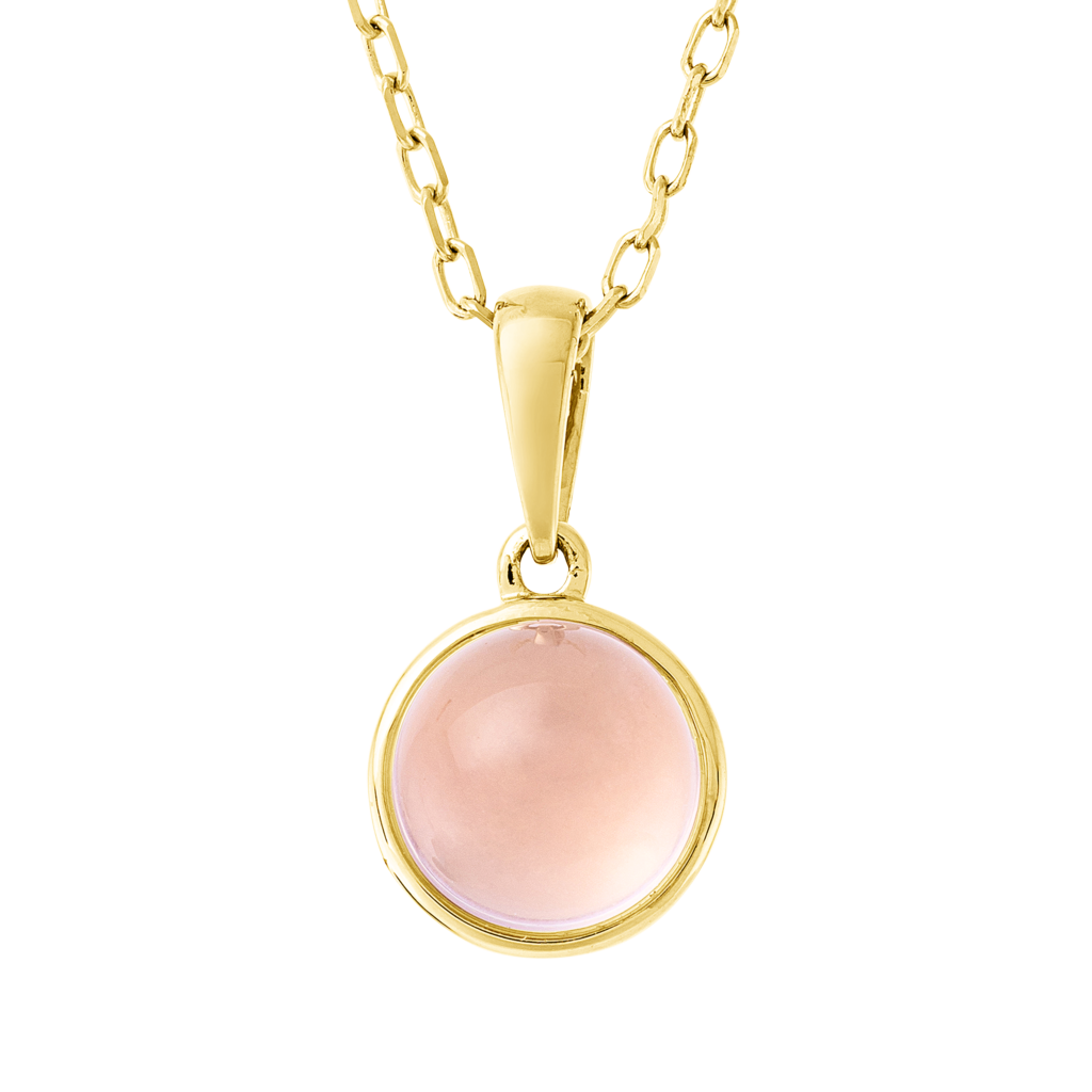 Brogle Classic Kette mit Rosenquarzanhänger Brogle Classic Kette mit Rosenquarzanhänger