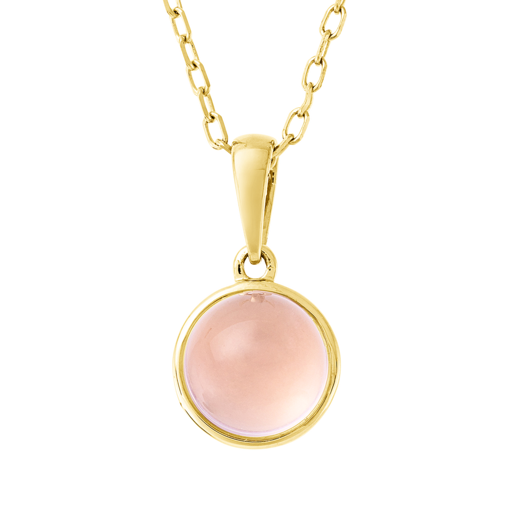 Brogle Classic Kette mit Rosenquarzanhänger Brogle Classic Kette mit Rosenquarzanhänger