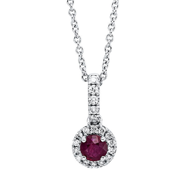 Brogle Classic necklace with ruby pendant Brogle Classic necklace with ruby pendant