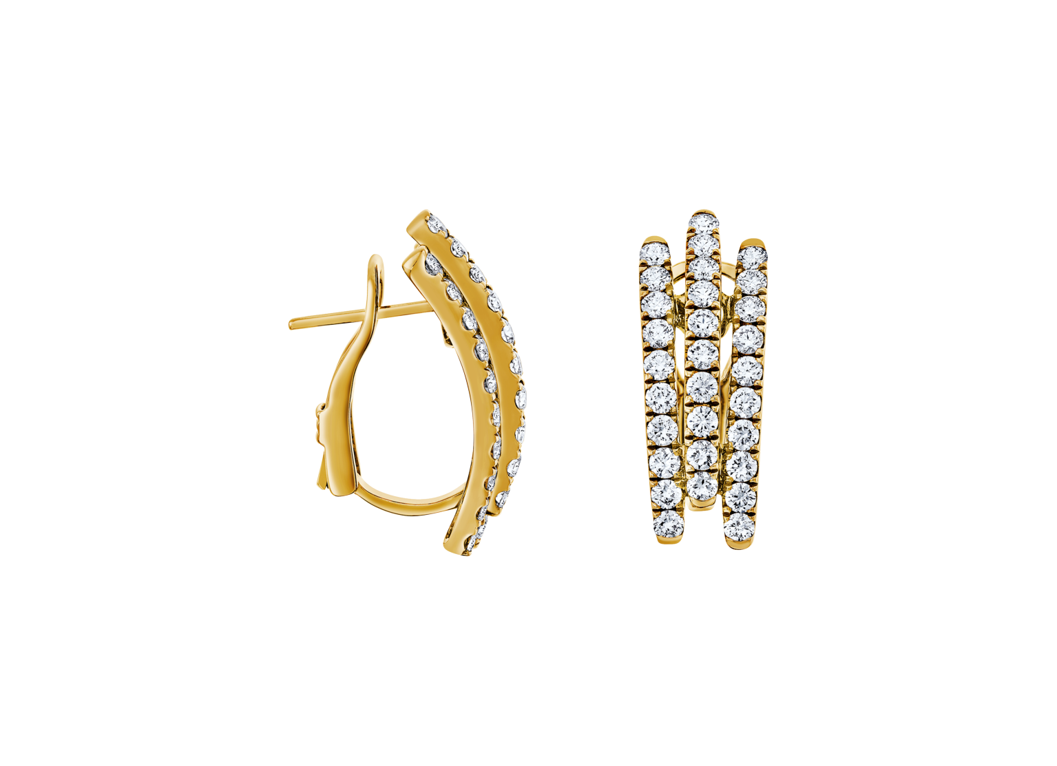 Brogle Selection diamond hoop earrings Brogle Selection diamond hoop earrings