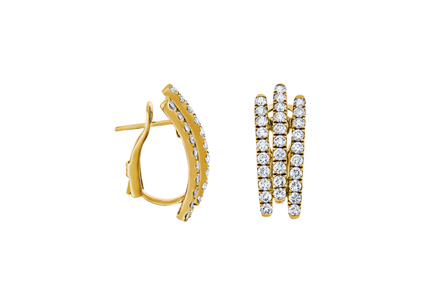 Brogle Selection diamond hoop earrings Brogle Selection diamond hoop earrings