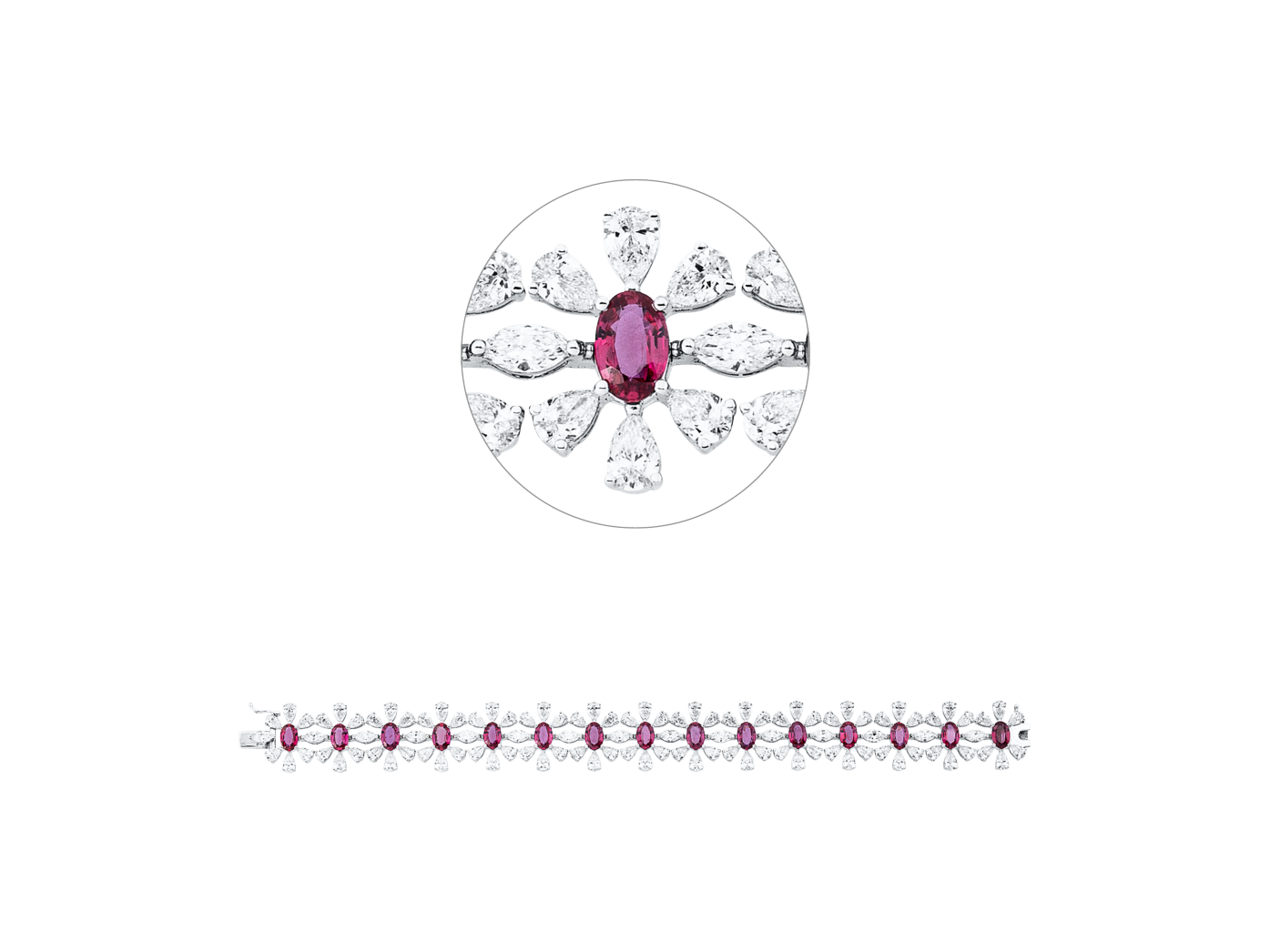 Brogle Selection Rubinarmband