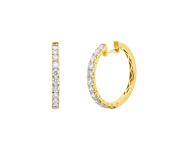 Brogle Selection diamond hoop earrings Brogle Selection diamond hoop earrings