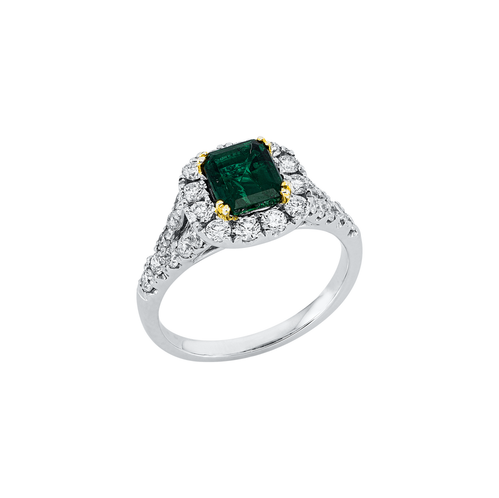 Brogle Selection Bicolor Smaragdring