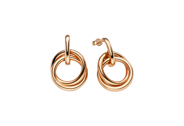 Brogle Classic gold hoop earrings