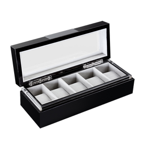 Heisse & Söhne watch box with viewing window Executive 5