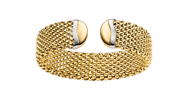 Brogle Classic bicolour gold bangle 18mm Brogle Classic bicolour gold bangle 18mm