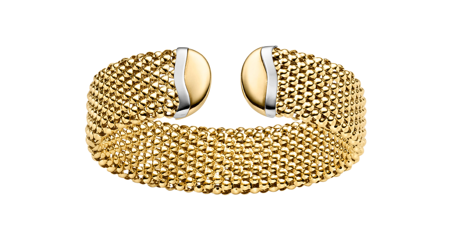 Brogle Classic bicolour gold bangle 18mm Brogle Classic bicolour gold bangle 18mm