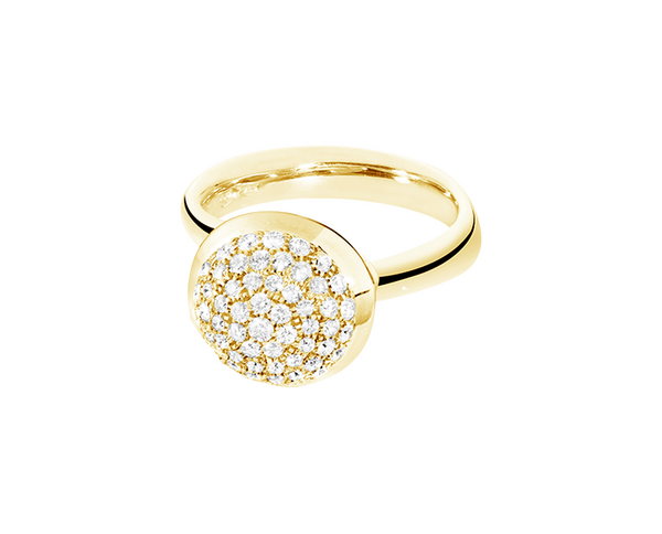 Tamara Comolli Bouton Pavé L Ring