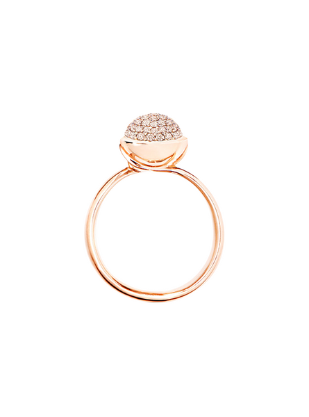 Tamara Comolli Bouton Champagne Pavé S Ring