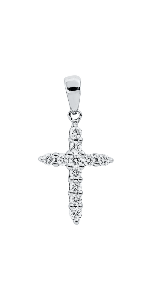 Brogle Classic cross pendant with diamonds Brogle Classic cross pendant with diamonds