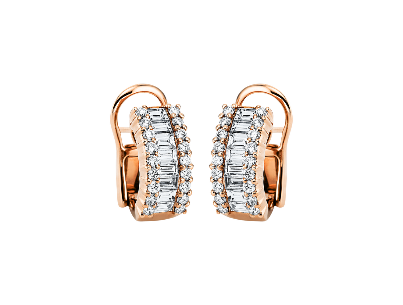 Brogle Selection diamond hoop earrings