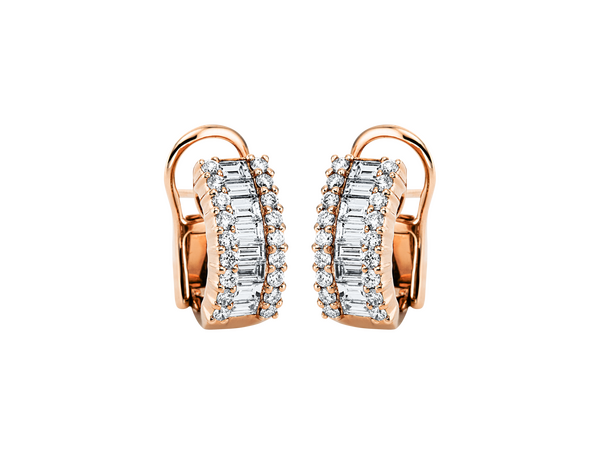 Brogle Selection diamond hoop earrings
